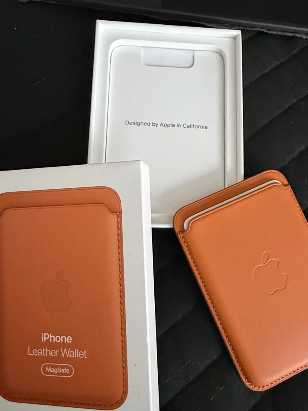 Apple Leather MagSafe Wallet in Golden Brown